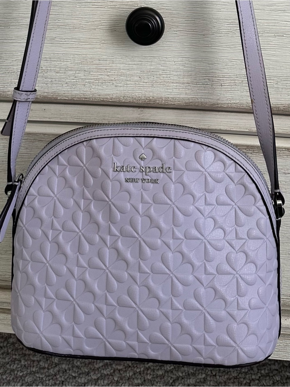 kate spade Lilac Signature Spade ♠️ Quilted Crossbody Bag